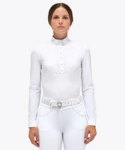 Cavalleria Toscana Poplin Pleats Competition Shirt 8 Cavalleria Toscana Poplin Pleats Competition Shirt -Equestrian Clothing competition poplin pleats ls white front CAD230 JE022 0001 cavalleria toscana 30908.1684976068