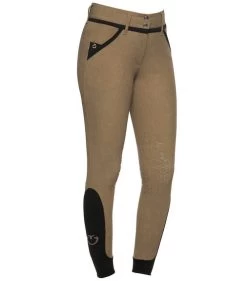 Cavalleria Toscana Contrast Trim Breeches Full Grip -Equestrian Clothing contrast trim breech beigefan side PAD145 JE161 F103 CT 15059.1670626166