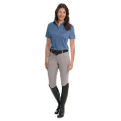 Ovation Cool Rider Shirt Short Sleeve -Equestrian Clothing cool rider SS shirt infinity blue full 470974 ovation 23178.1624993900