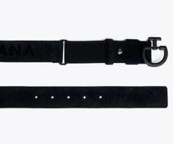 Cavalleria Toscana Logo Chamois Belt 11 Cavalleria Toscana Logo Chamois Belt -Equestrian Clothing ct logo suede belt black ends CIN099 PE024 9999 CT 04356.1670721447