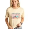Rock & Roll Desert Graphic Boxy Tee 2 Rock & Roll Desert Graphic Boxy Tee -Equestrian Clothing desert graphic tee ss eggshell RRWT21RZN4 rock and roll 37848.1655578943