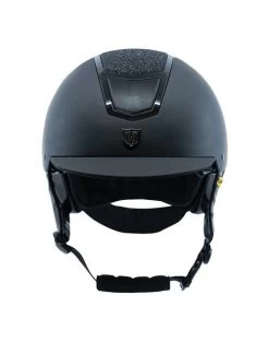 Tipperary Devon UltraMatte Helmet With MIPS -Equestrian Clothing devon helmet sparkle mips black front tipperary 63282.1632683610