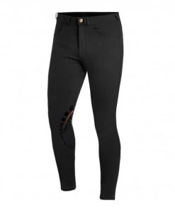 Schockemohle Men's Draco Knee Patch Breeches -Equestrian Clothing draco grip breech black schockemohle 42087.1552753895