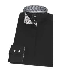 Essex Classics Black Dusk Performance Shirt -Equestrian Clothing dusk black LS queen bee EJL2BK essex 79251.1653504624