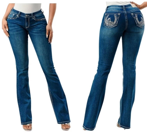 Grace In LA Easy Fit Horseshoe Pocket Jeans 4 Grace In LA Easy Fit Horseshoe Pocket Jeans - Image 2