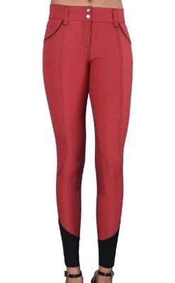 GhoDho Elara Breeches -Equestrian Clothing elara ultra wtwt grip kp dark coral front B0020 GhoDho 13377.1624053593
