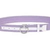 Cavalleria Toscana Elastic CT Clasp Belt Leather Trim -Equestrian Clothing elastic belt CT clasp lavender white 20SSM CIN077 CO058 cavalleria 56858.1588025720
