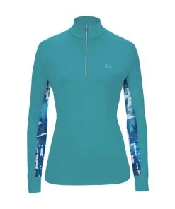 RJ Classics Ella 37.5 Training Shirt -Equestrian Clothing ella 37.5 LS maui blue front EL521 rjclassics 86334.1652039514