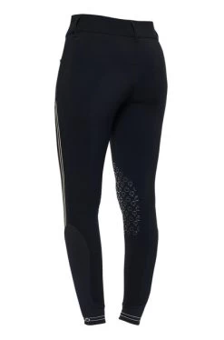Cavalleria Toscana Embossed Stripe Breeches Knee Grip -Equestrian Clothing embossed silicon stripe navy back PAD169 JE010 7001 cavalleria toscana 08501.1657139422