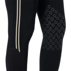 Cavalleria Toscana Embossed Stripe Breeches Knee Grip -Equestrian Clothing embossed silicon stripe navy grip detail PAD169 JE010 7001 cavalleria toscana 97632.1657139419