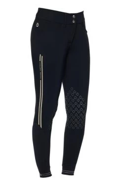 Cavalleria Toscana Embossed Stripe Breeches Knee Grip -Equestrian Clothing embossed silicon stripe navy side PAD169 JE010 7001 cavalleria toscana 64312.1657139413