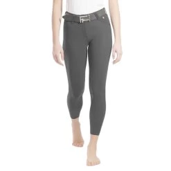 For Horses Ennie Knee Grip Breeches -Equestrian Clothing ennie knee grip charcoal front ENNIE for horses 48845.1621459770