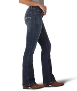 Wrangler Essential Mid Rise Bootcut Jean -Equestrian Clothing essentials mr bc denim side 09MWZDO wrangler 33365.1638998988