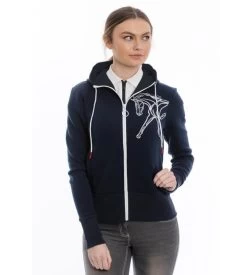 Horseware Ireland Horseware Flamboro Hoody -Equestrian Clothing flamboro hoodie navy front CJNHPH B000 horsewear 57645.1663804004