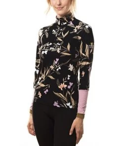 Kastel Denmark Shirt Color Block Raglan Sleeve -Equestrian Clothing floral LS mesh sleeve black side LSTLG kastel 002 55323.1642034927
