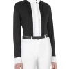 Equiline Gerda G Show Shirt -Equestrian Clothing gerda g show shirt black front P07660 equiline 80041.1635813148