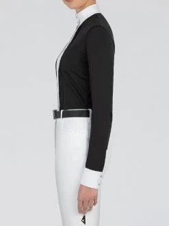 Equiline Gerda G Show Shirt 9 Equiline Gerda G Show Shirt -Equestrian Clothing gerda g show shirt black side P07660 equiline 44417.1635813135
