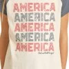 Girls Rock & Roll America Tee 1 Girls Rock & Roll America Tee -Equestrian Clothing girls america tee closeup G3T9236 rr denim 88510.1622402330