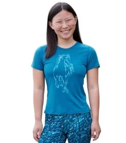 Kids Kerrits Dancing Horse Tee 8 Kids Kerrits Dancing Horse Tee -Equestrian Clothing girls dancing horse tee dragonfly rider 60281 kerrits 54115.1675898170