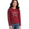Girls Ariat Kick The Dust Up Tee -Equestrian Clothing girls kick up dust tee front 10038069 ariat 71098.1635017230