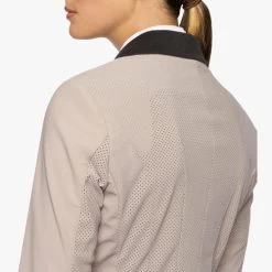 Cavalleria Toscana GP Perforated Jacket -Equestrian Clothing gp perforated jacket blush back detail GGD024 JF115 1A00 cavalleria toscana 34179.1659808740