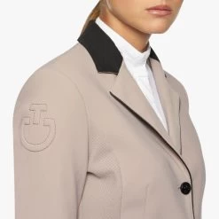 Cavalleria Toscana GP Perforated Jacket -Equestrian Clothing gp perforated jacket blush side detail GGD024 JF115 1A00 cavalleria toscana 47735.1659808734