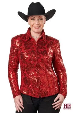 Hobby Horse Hadley Show Jacket -Equestrian Clothing hadley show jacket red front studio hobby horse 07895.1583787512