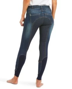 Ariat Halo Denim Full Seat Breeches -Equestrian Clothing halo denim FS marine back 10035312 ariat 45031.1620515740