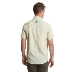 Wrangler Hike To Fish Khaki Shirt -Equestrian Clothing hike to fish ss solid shirt khaki back NSB83PK wrangler 53764.1563820547
