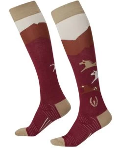 Kerrits Horse Valley Knee Socks -Equestrian Clothing horse valley knee sock sangria 30480 kerrits 74290.1687361439