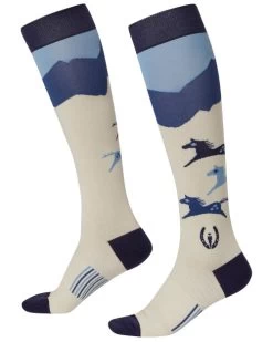 Kerrits Horse Valley Knee Socks -Equestrian Clothing horse valley knee sock vanilla 30480 kerrits 73717.1683759439