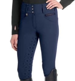 Romfh Isabella Breeches Full Grip -Equestrian Clothing isabella full grip graphite front 470197 romfh 32353.1682023867