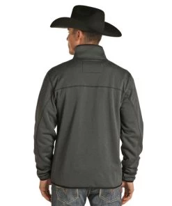 Men's Powder River Jacquard Fleece Pullover -Equestrian Clothing jacquard fleece pullover black back 91 1050 powder river 17613.1669057304