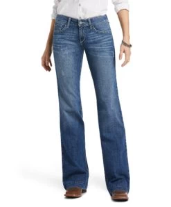 Ariat Jennifer Mid Rise Trouser Jean -Equestrian Clothing jennifer trouser mid rise eleanor front 10039599 ariat 60293.1648325037
