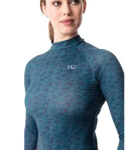 Horseware Ireland Horseware Keela Tech Base Layer -Equestrian Clothing keela base layer dynaprnt front closeup CJHBKB HW 32741.1663954579