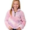 Roper Kids Fuzzy Fleece Pullover 1 Roper Kids Fuzzy Fleece Pullover -Equestrian Clothing kid fuzzy fleece pullover purple front 0329802506173 karman 57274.1665703468