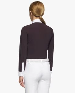 Girls Cavalleria Toscana Pleated Competition Shirt 8 Girls Cavalleria Toscana Pleated Competition Shirt -Equestrian Clothing kid pleated compet ls dkpurp back CAA032 JE022 0001 cavalleria toscana 87552.1670705217