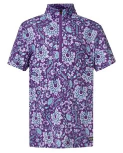 Kids Kerrits Always Cool Ice Fil Shirt Short Sleeve -Equestrian Clothing kids always ice fil print ss luckiris 60284 kerrits 21518.1677181382