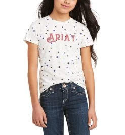 Ariat Girls Bespangled Tee 7 Ariat Girls Bespangled Tee -Equestrian Clothing kids bespangled tee front 10036335 ariat 73137.1621205493