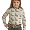 Girls Rock & Roll Cactus Snap Shirt 1 Girls Rock & Roll Cactus Snap Shirt -Equestrian Clothing kids cactus snap ls aqua front G4S3325 rrcg 87440.1651865091