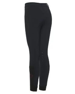 Kids Cavalleria Toscana Horse & Helmet Breeches -Equestrian Clothing kids horse helmet breech navy back PAK022 JE010 7001 CT 04659.1633543801