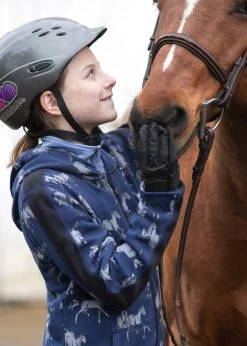 Kids Kerrits Horse Sense Fleece Hoodie -Equestrian Clothing kids horse sense hoodie adm.hors rider 60277 PRINT kerrits 44073.1663437873