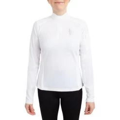 Irideon Kids Luna CoolStretch Shirt Long Sleeve -Equestrian Clothing kids luna cool stretch ls white front 30 7006 WH toklat 91314.1655841036