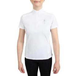 Irideon Kids Luna CoolStretch Shirt Short Sleeve 15 Irideon Kids Luna CoolStretch Shirt Short Sleeve -Equestrian Clothing kids luna cool stretch ss white front 30 7008 WH toklat 24702.1655840105