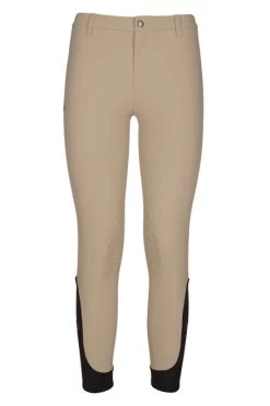 Girls Cavalleria Toscana Super Grip Tech Breeches -Equestrian Clothing kids super grip tech breech showtan front PBOA02 JE010 1003 cavalleria 57199.1578076737