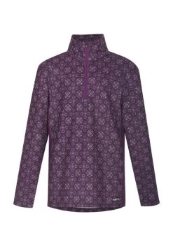 Kids Kerrits Up Tempo Fleece Tech Top -Equestrian Clothing kids up tempo top ls rais.bit 60276 PRINT kerrits 03984.1663454069