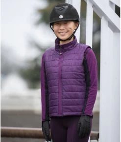 Kids Kerrits Winter Whinnies Quilted Vest -Equestrian Clothing kids whinnies quilted vest raisin rider 1 60279 kerrits 26583.1664403065