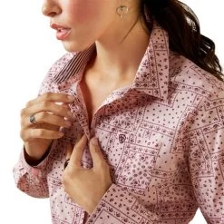 Ariat Kirby Stretch Shirt 32 Ariat Kirby Stretch Shirt -Equestrian Clothing kirby paisley ls coral collar detail 10043475 ariat 61865.1676488650