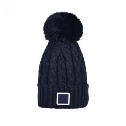 Kingsland KL Moriah Cable Knit Hat -Equestrian Clothing klmoriah knit hat navy 213 HC 943 kingsland 55572.1650409880