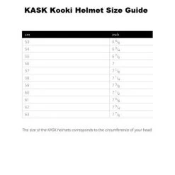 KASK Kooki Shadow Helmet -Equestrian Clothing kooki helmet size guide 51760.1648843236